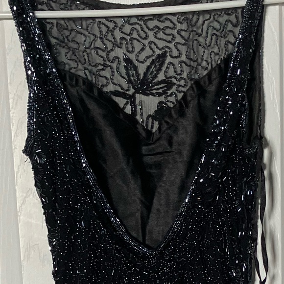 Black embroidered dress, only worn once, like new! - Picture 4 of 4